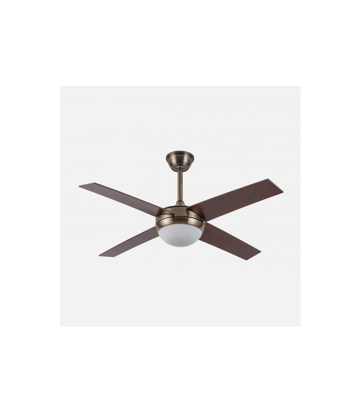 Ventilador de Techo CIRO DC Cuero 4 Aspas Nogal 2xE27