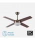 Ventilador de Techo CIRO DC Cuero 4 Aspas Nogal 2xE27
