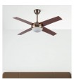 Ventilador de Techo CIRO DC Cuero 4 Aspas Nogal 2xE27