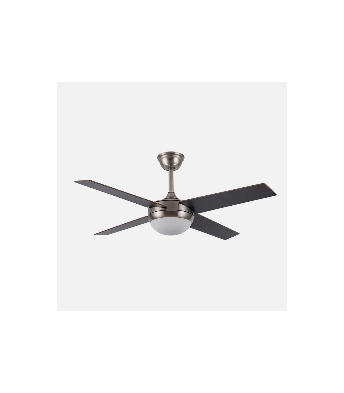 Ventilador de Techo CIRO DC Níquel 4 Aspas Rev. Haya/Wengue 2xE27