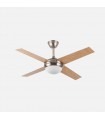 Ventilador de Techo CIRO DC Níquel 4 Aspas Rev. Haya/Wengue 2xE27