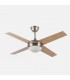 Ventilador de Techo CIRO DC Níquel 4 Aspas Rev. Plata/Haya 2xE27