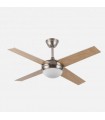 Ventilador de Techo CIRO DC Níquel 4 Aspas Rev. Plata/Haya 2xE27