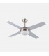 Ventilador de Techo CIRO DC Níquel 4 Aspas Rev. Plata/Haya 2xE27