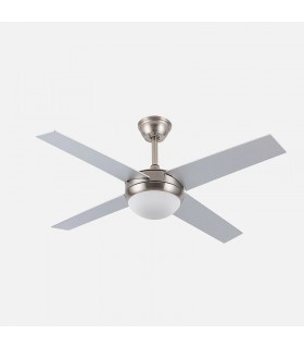 Ventilador de Techo CIRO DC Níquel 4 Aspas Rev. Plata/Haya 2xE27