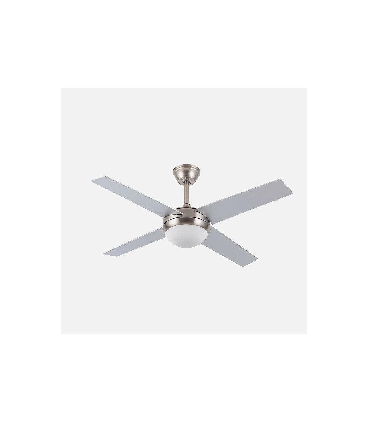 Ventilador de Techo CIRO DC Níquel 4 Aspas Rev. Plata/Haya 2xE27
