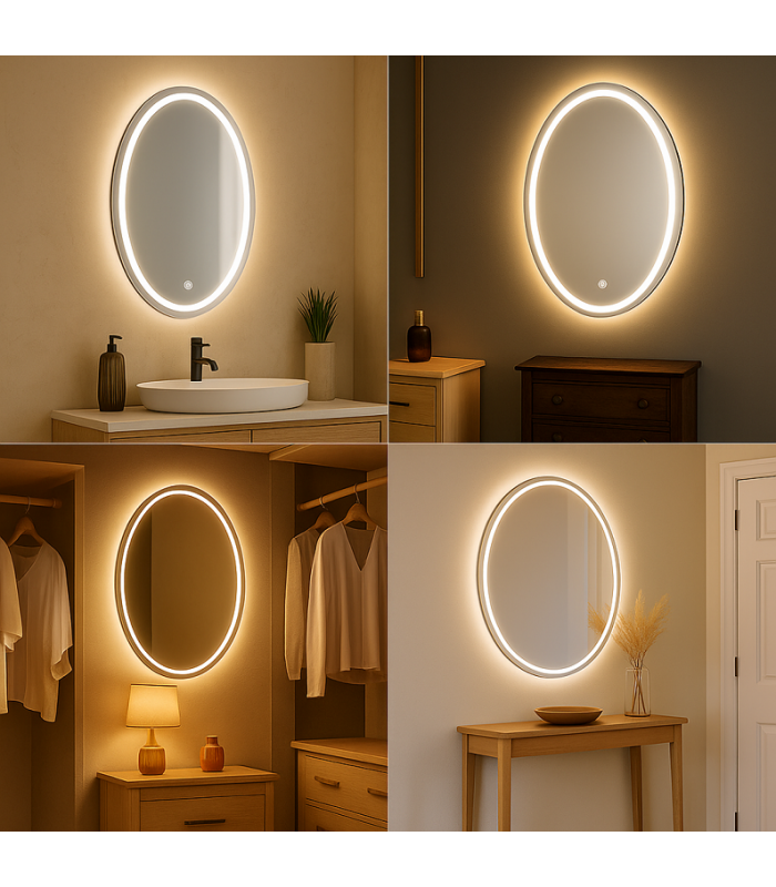 Espejo Para Baño Led OVALADO 15W CCT
