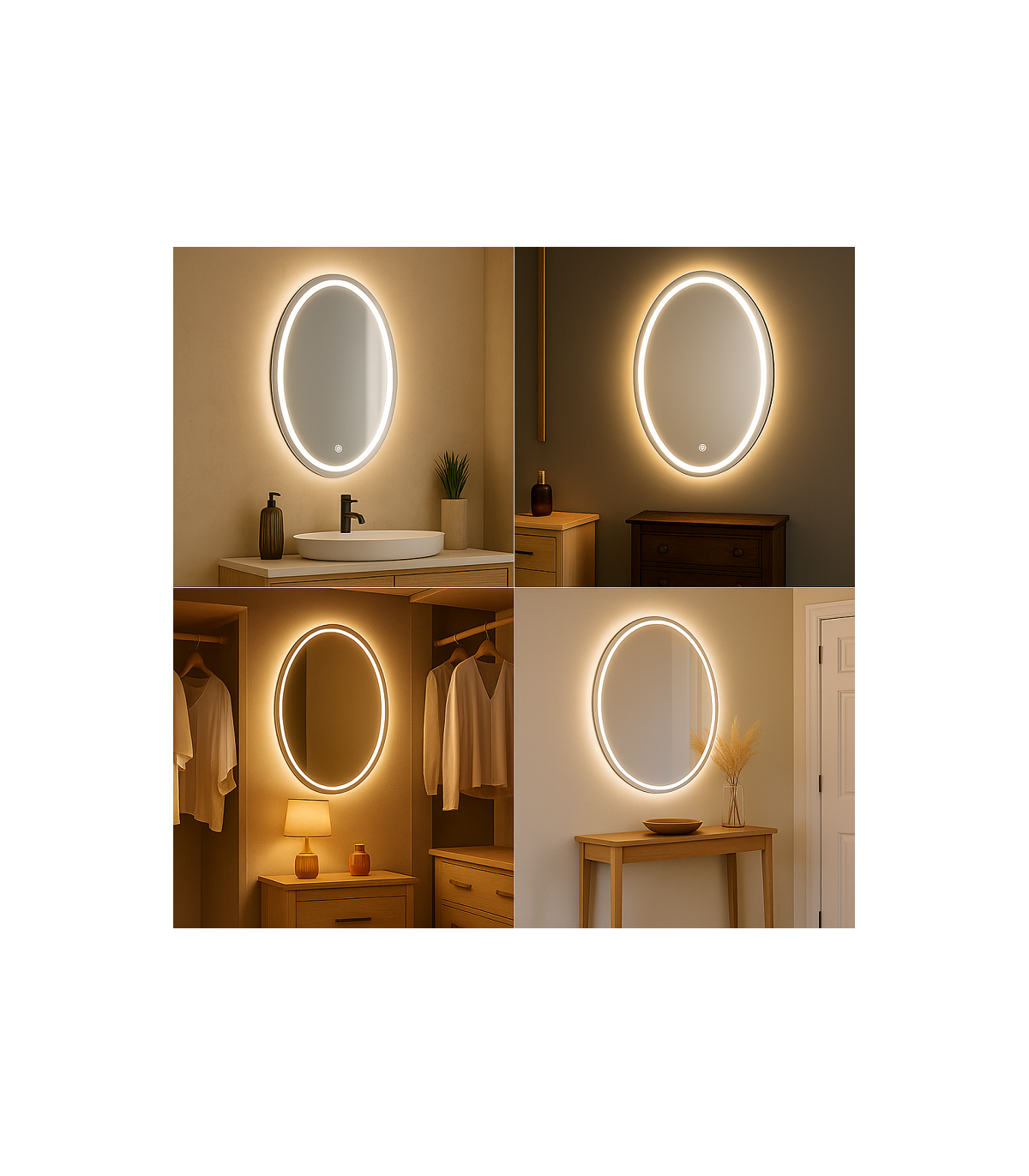 Espejo Para Baño Led OVALADO 15W CCT