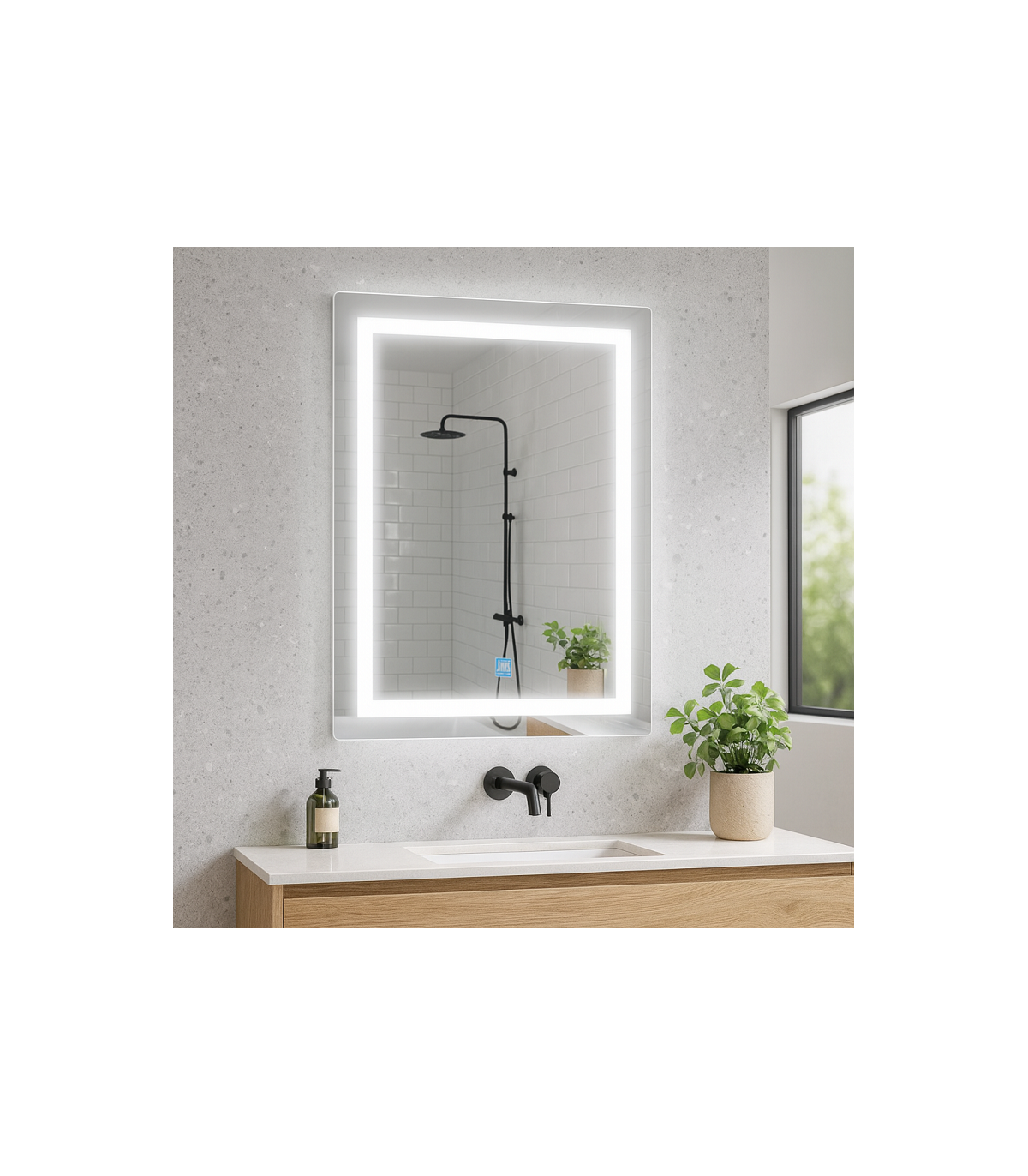 Espejo Para Baño Led RECTANGULAR 15W CCT