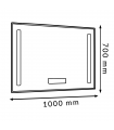 Espejo Para Baño LED TOLOX Antivaho 12W 485Lm CCT