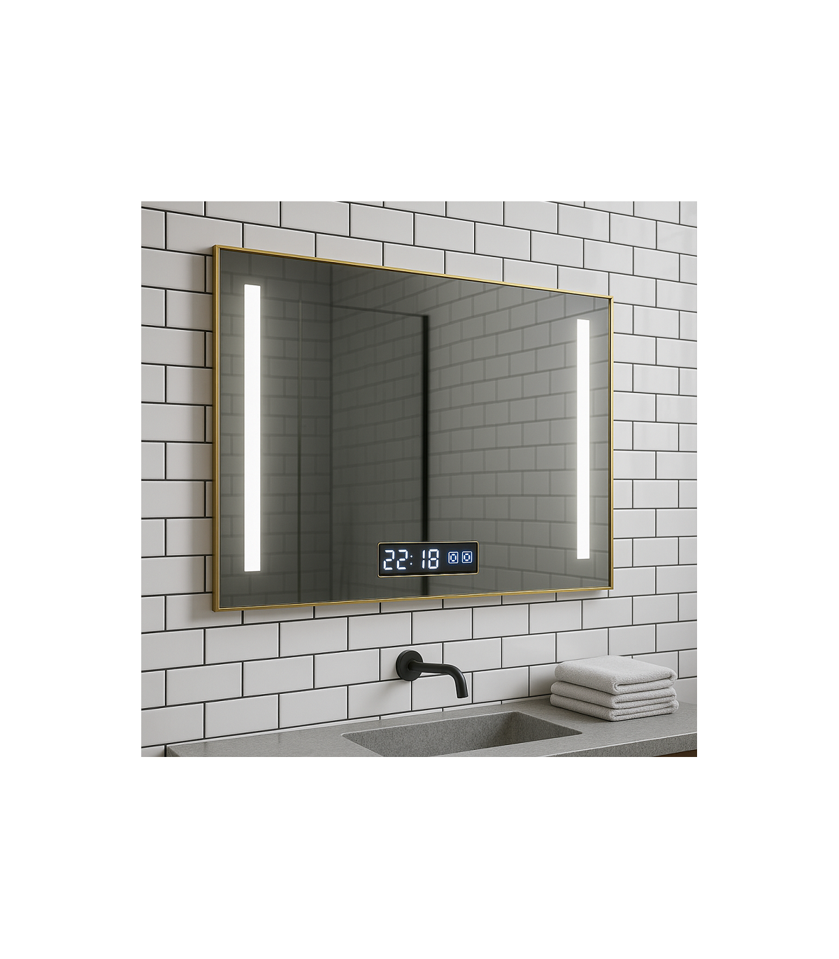 Espejo Para Baño LED TOLOX Antivaho 12W 485Lm CCT