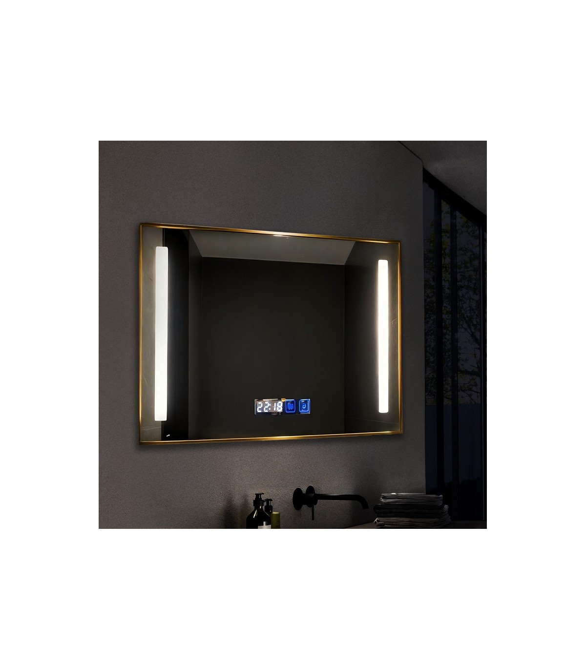 Espejo Para Baño LED TOLOX Antivaho 12W 485Lm CCT