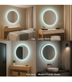 Espejo Para Baño LED JUBRIQUE 20W 840Lm CCT