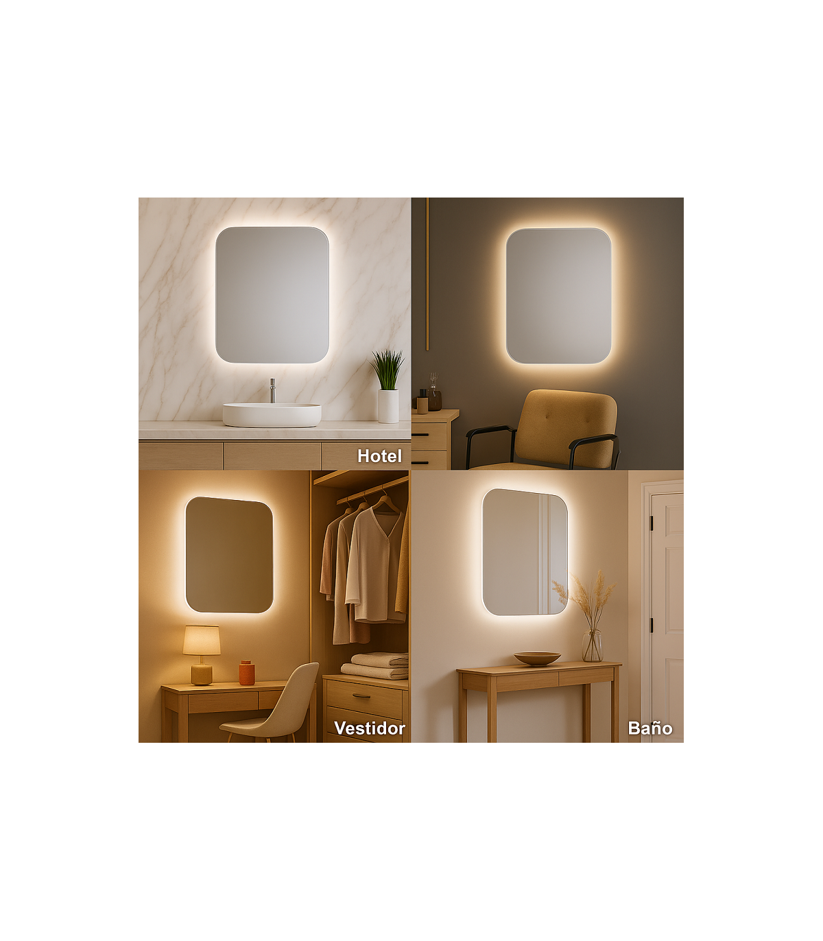 Espejo Para Baño LED MIJAS 18W 747Lm CCT