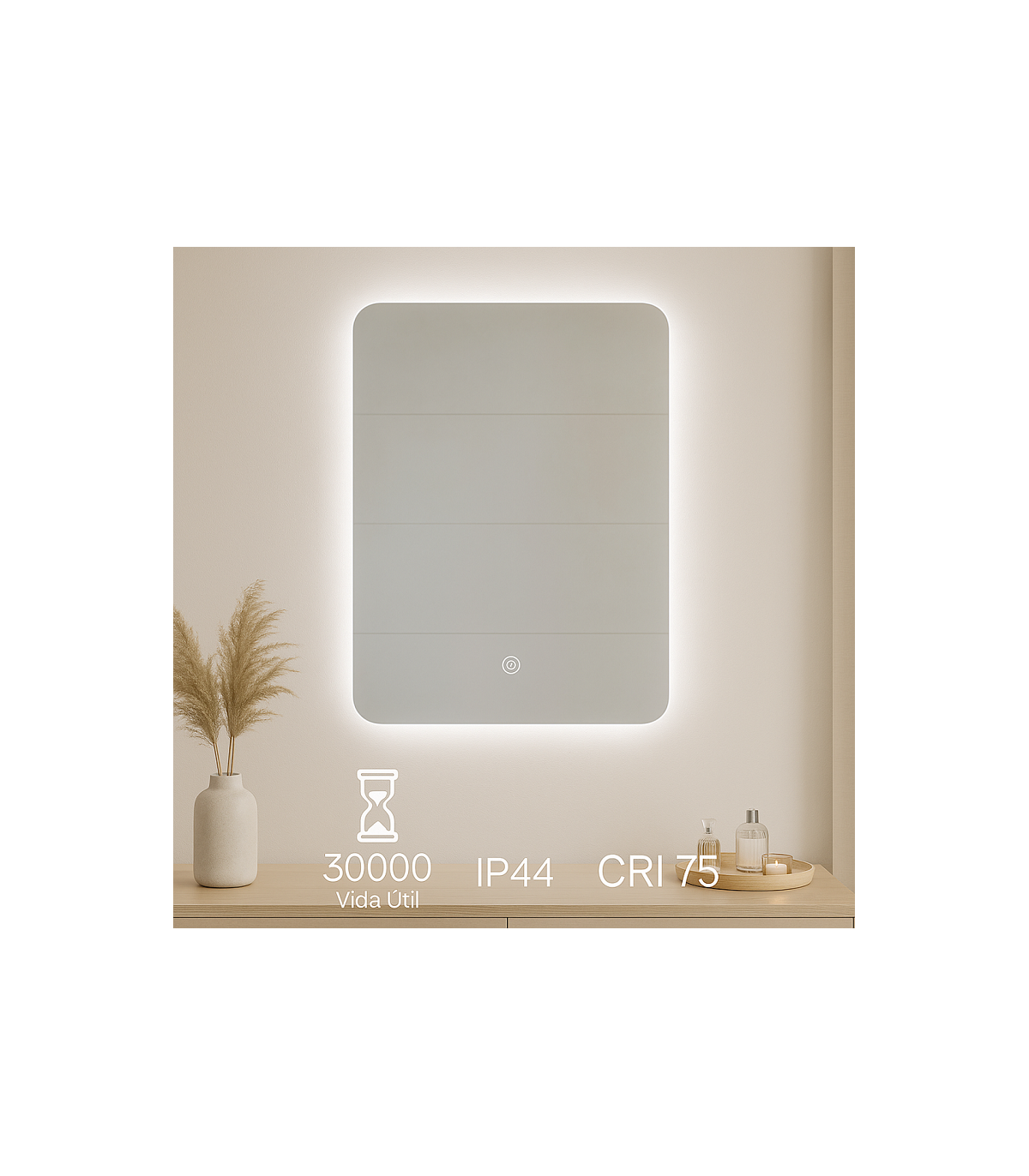 Espejo Para Baño LED MIJAS 18W 747Lm CCT