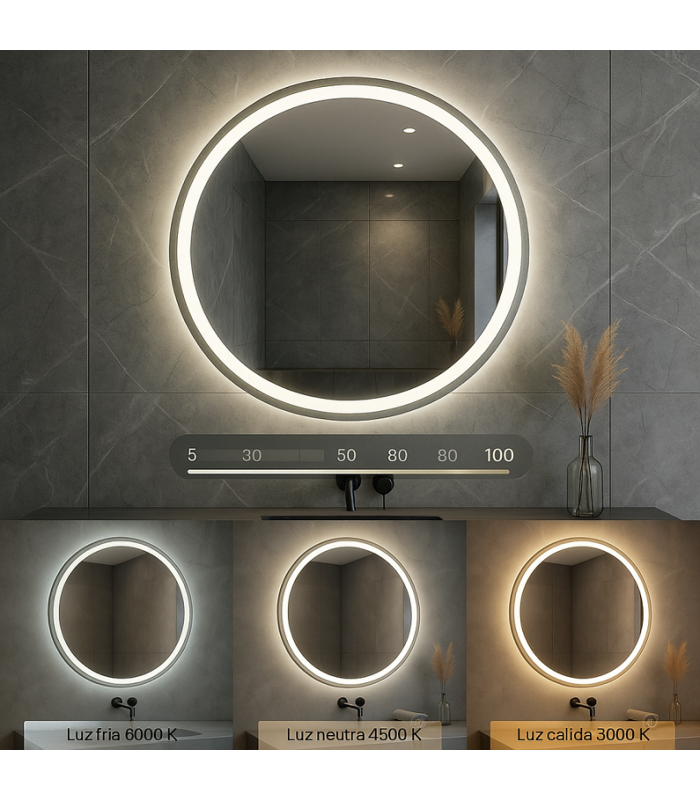 Espejo Para Baño LED NERJA 15W 606Lm CCT