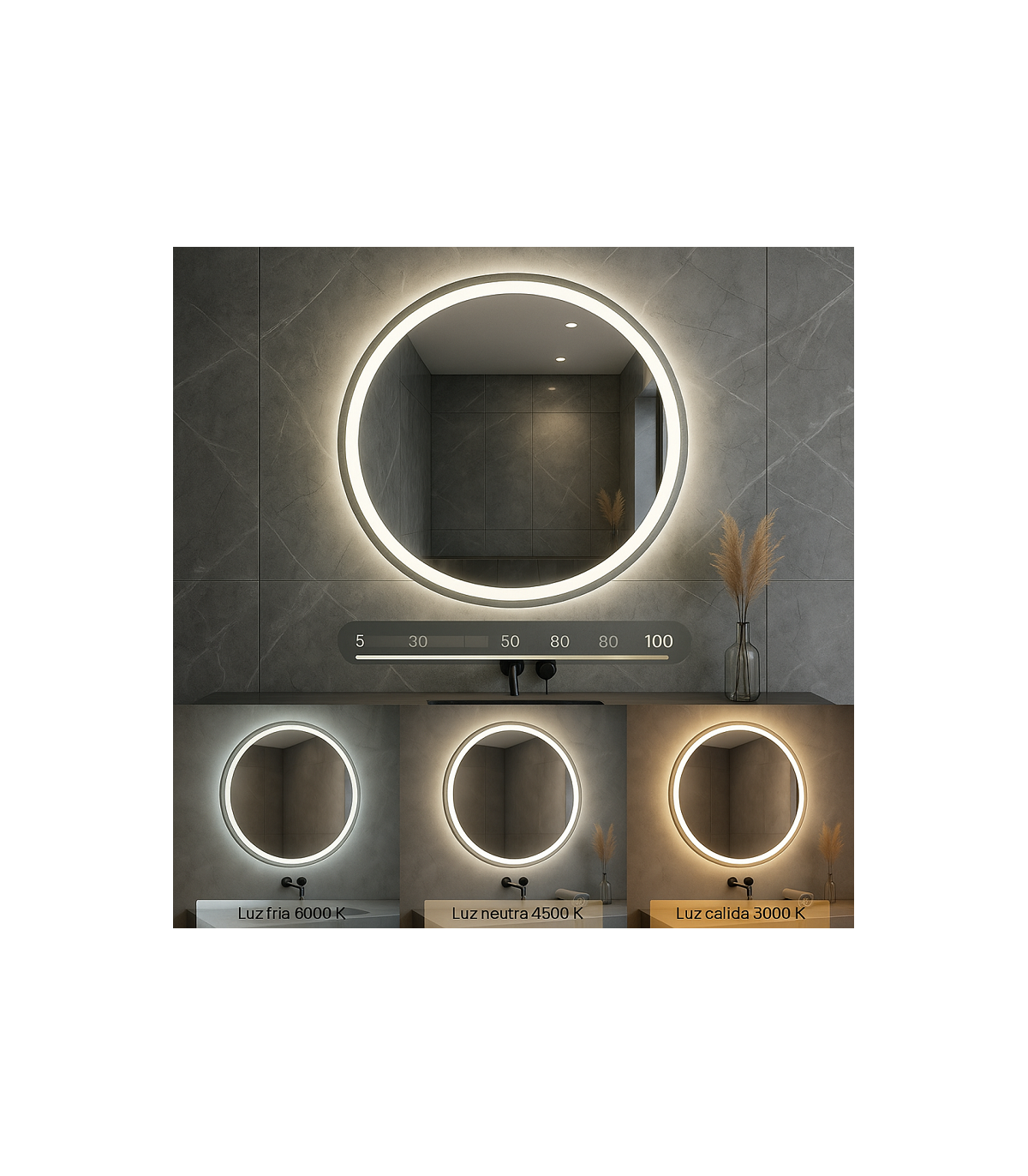 Espejo Para Baño LED NERJA 15W 606Lm CCT