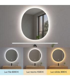 Espejo Para Baño LED ROCIO 15W 606Lm CCT