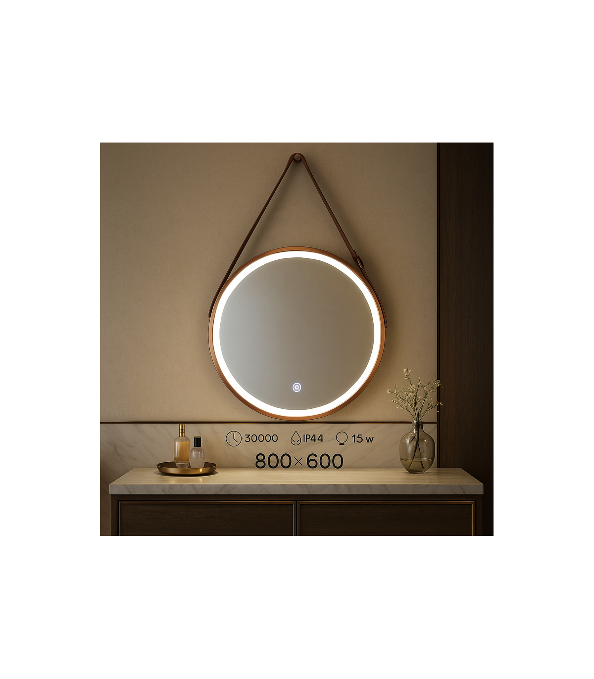 Espejo Para Baño LED SALARES 15W 646Lm CCT