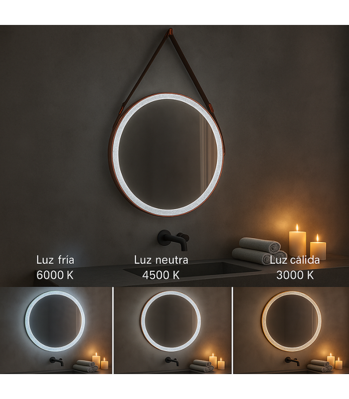 Espejo Para Baño LED SALARES 15W 646Lm CCT