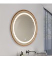 Espejo Para Baño LED WOOD ROUND 15W 606Lm CCT