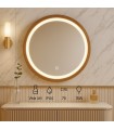 Espejo Para Baño LED WOOD ROUND 15W 606Lm CCT
