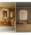 Espejo Para Baño LED WOOD SQUARE 20W 880Lm CCT