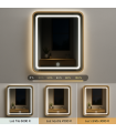 Espejo Para Baño LED WOOD SQUARE 20W 880Lm CCT