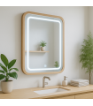 Espejo Para Baño LED WOOD SQUARE 20W 880Lm CCT