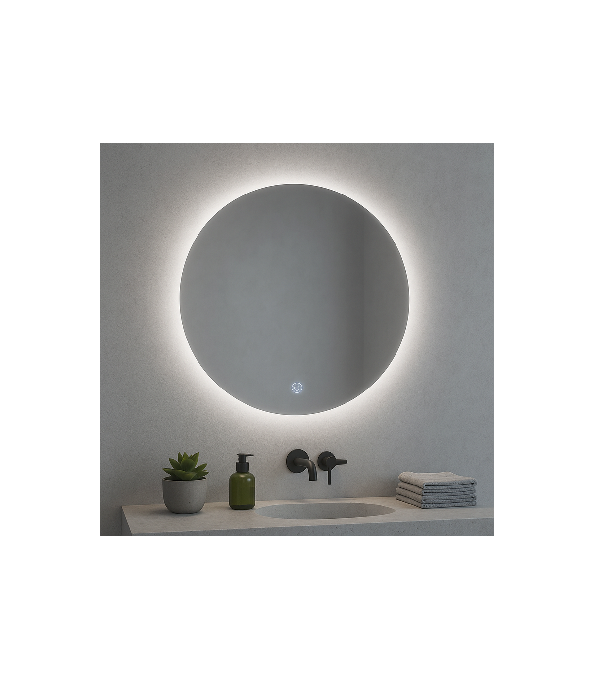 Espejo Para Baño LED RONDA 15W 880Lm CCT