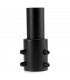 Brazo adaptador para farola Negro de Ø78mm a Ø58mm