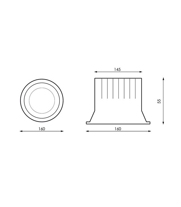 Downlight LED UGR19 30W 2400Lm 90º IP20 Luxstar