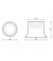 Downlight Led LUXTAR 30W 2400LM 90º IP20 UGR19