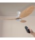 Ventilador WHITE ARAS DC Blanco 18W 1435Lm 3 Aspas Haya CCT