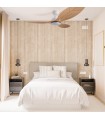 Ventilador WHITE ARAS DC Blanco 18W 1435Lm 3 Aspas Haya CCT