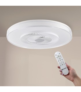 Ventilador VERA DC 42W 2460Lm 4 Aspas Blanco CCT