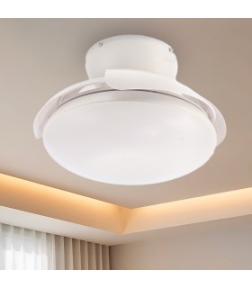Ventilador de Techo WHITE MUSHROOM DC 24W 1800Lm 4 Aspas CCT