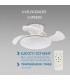 Ventilador de Techo WHITE MUSHROOM DC 24W 1800Lm 4 Aspas CCT