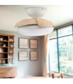 Ventilador de Techo WOOD MUSHROOM DC 24W 1800Lm 4 Aspas CCT