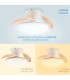 Ventilador de Techo WOOD MUSHROOM DC 24W 1800Lm 4 Aspas CCT