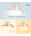 Ventilador de Techo WOOD MUSHROOM DC 24W 1800Lm 4 Aspas CCT