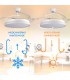 Ventilador WHITE CAMI DC 40W 2448Lm 4 Aspas CCT