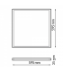 Panel Led AQUA 40W 4200Lm 60x60Cm IP65 Flicker Free