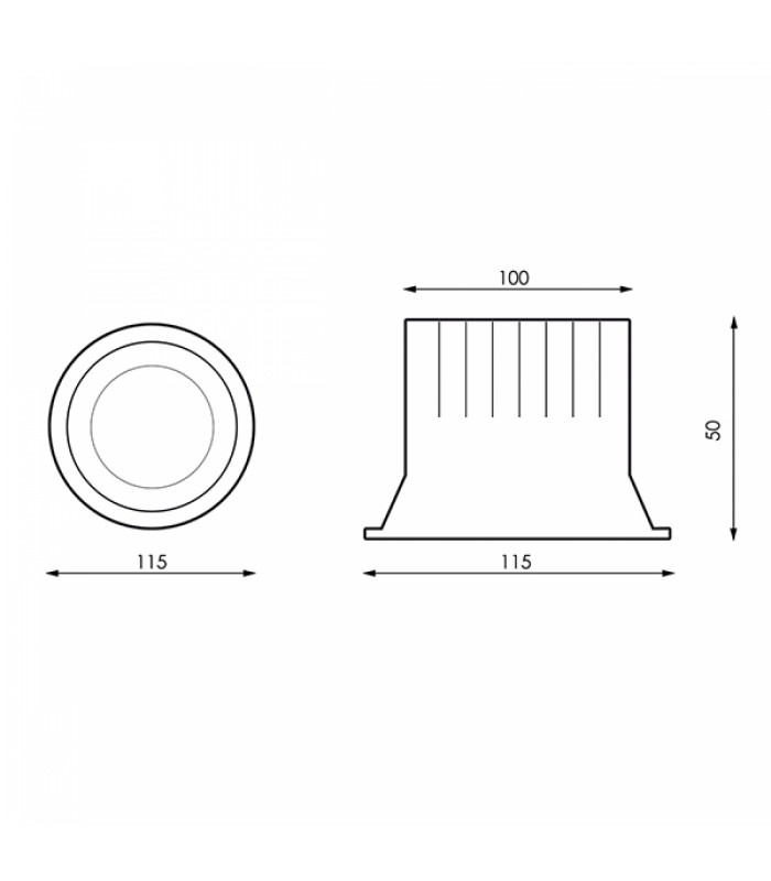Downlight LED Luxtar 15W 1650Lm 90º IP20 CCT