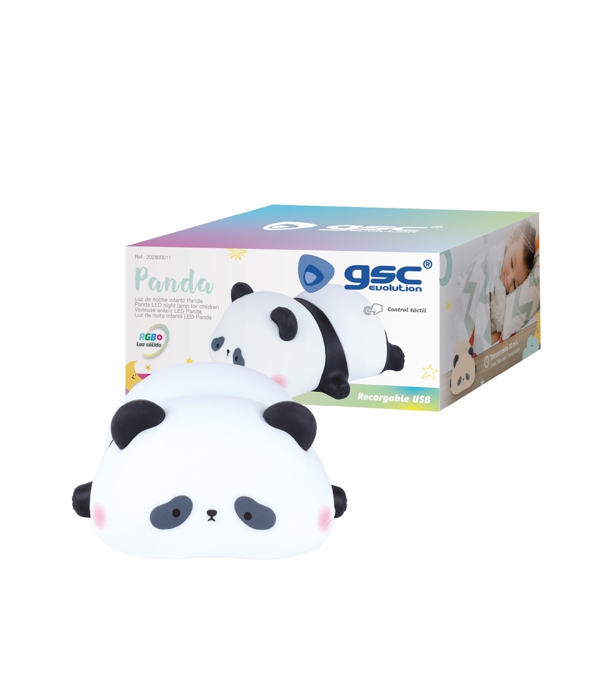 Luz De Noche Recargable PANDA 1W