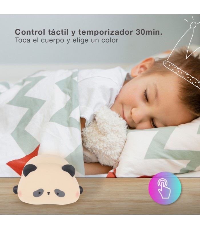 Luz De Noche Recargable PANDA 1W