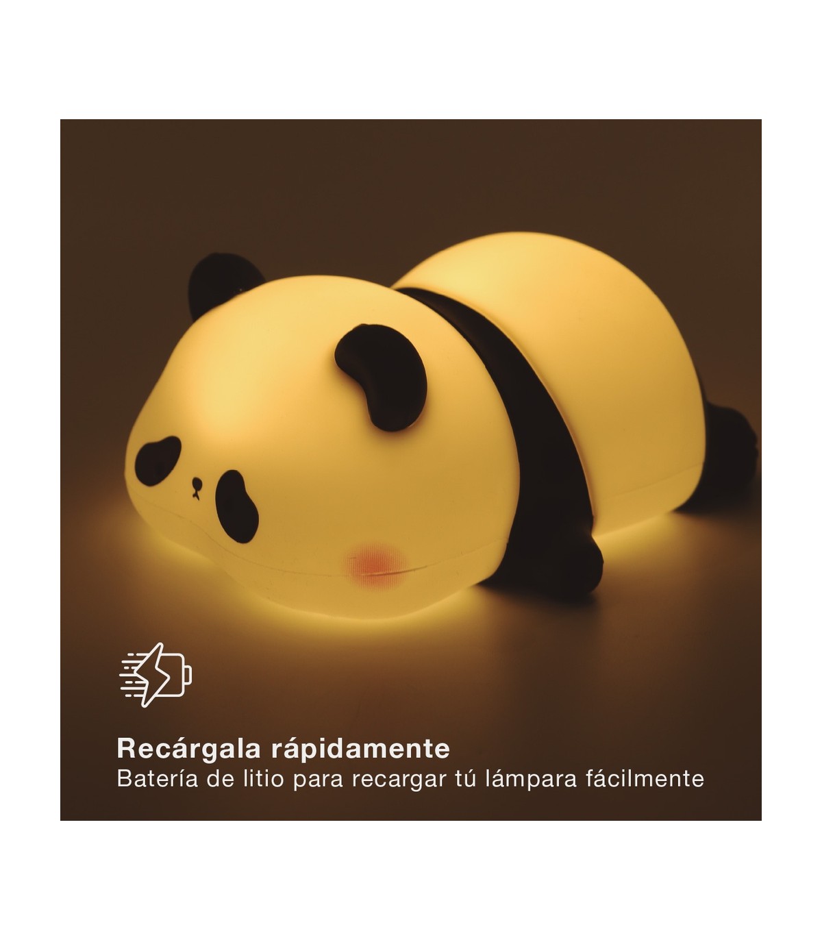 Luz De Noche Recargable PANDA 1W