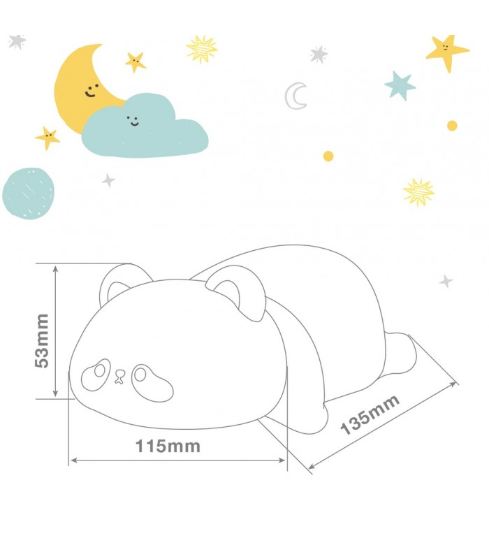 Luz De Noche Recargable PANDA 1W