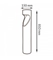 Baliza Led MILU BLACK 80Cm 10W 1000LM IP65 CCT