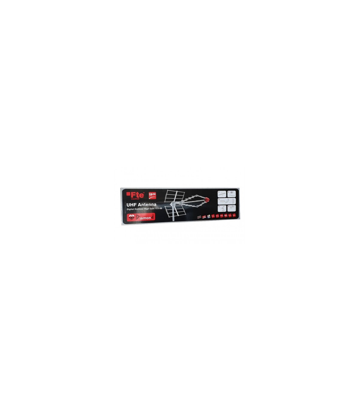 Antena DIAMOND UHF 17,5dB Con Filtro 5G Lte2